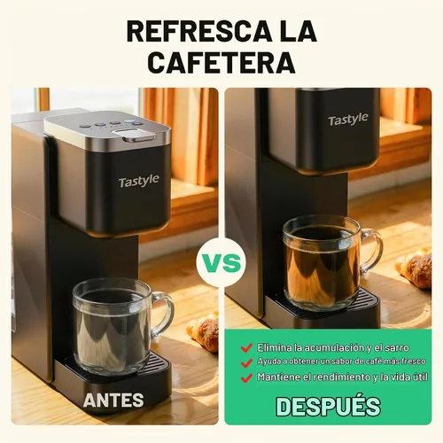 Vista 3 de Tastyle Tabletas limpiadoras descalcificadoras para cafetera, 30