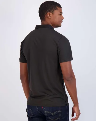 Vista 3 de Real Essentials 3 Pack Polo de manga corta de secado rápido para hombre, rendimiento deportivo (disponible en tallas grandes y largas)