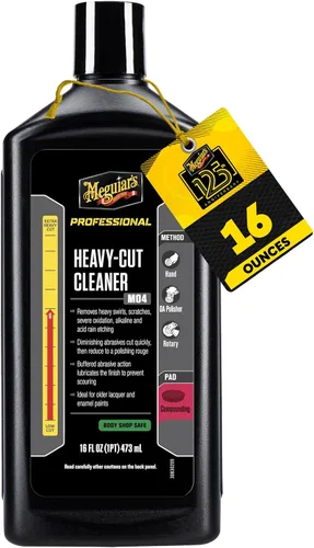 Vista 7 de Meguiar's M0216 Mirror Glaze Limpiador de corte fino, versátil, removedor de arañazos automático sin remolinos utilizado para pulir pintura