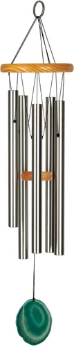 Vista 4 de Woodstock Chimes Signature Collection, Woodstock - Campanilla celta, campanilla de viento de ágata de 24 pulgadas, campanillas de viento de música