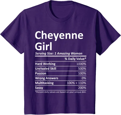 Vista 19 de CHEYENNE GIRL WY WYOMING - Camiseta divertida de regalo de City Home Roots USA, Negro, S