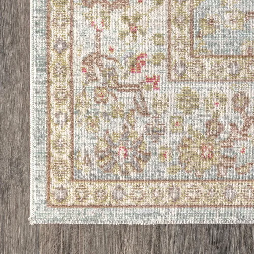 Vista 6 de JONATHAN Y Alba Modern Faded Peshawar - Alfombra para interiores, 3 x 5 pies, de transición, tradicional, fácil de limpiar para sala de estar