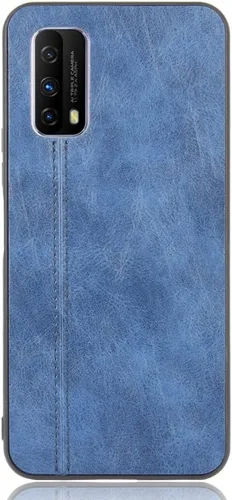 Vista 2 de Funda para Vivo iQOO Z1x 5G, funda para Vivo iQOO Z1x 5G Funda de piel sintética con funda 3 en 1, color azul