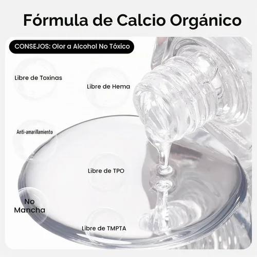 Vista 5 de GELLEN Esmalte de uñas transparente para capa final, esmalte de uñas brillante y regular, fórmula de calcio fortalece las uñas, secado rápido al