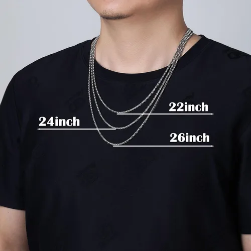 Vista 7 de Dowos Collar de cruz para hombre, collar de cruz para hombre, collar con colgante de cruz de acero inoxidable para hombres, regalos de joyería