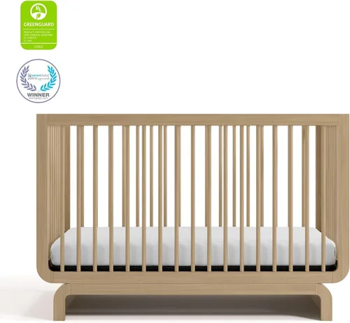 Vista 7 de Storkcraft Santorini - Cuna convertible 5 en 1 con barandilla Driftwood