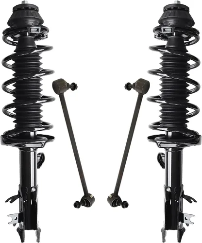 Vista 69 de Detroit Axle - Kit de 4 piezas RWD Puntales Delanteros Barras Estabilizadoras para Ford F-150 2021 2022 2023 2024, 2 Puntales con Resorte Helicoidal