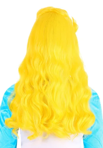 Vista 3 de Peluca de Disfraz de Pitufina para Mujer Multicolor