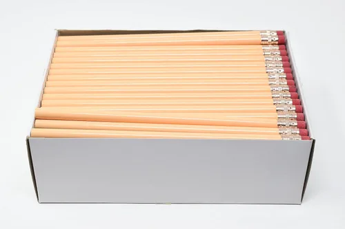 Vista 40 de Pencil Guy - Lápices redondos en blanco, negro, 144 a una caja No afilado