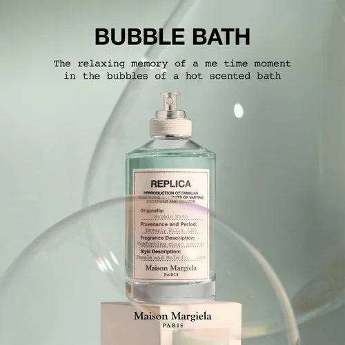 Vista 4 de Maison Margiela Replica Bubble Bath - Gentile Floral Fragrance Eau de Toilette with Soap Bubbles, Rose & Coconut Milk - Long Lasting - Relaxing