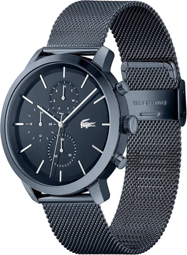 Vista 2 de Lacoste Reloj de cuarzo Replay para hombre, Azul, Reloj de cuarzo
