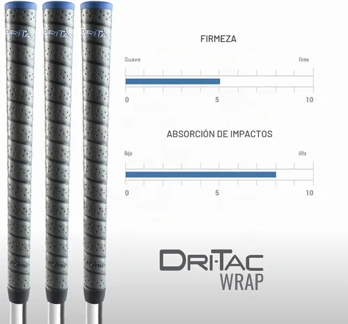 Vista 4 de Winn Dri-Tac Wrap - Paquete de agarre de golf de 13 piezas de tamaño mediano (+ 1/16 pulgadas)