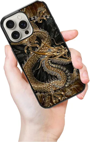 Vista 328 de Funda para iPhone Air - Dragón dorado chino