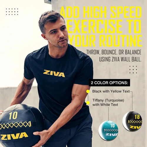 Vista 5 de ZIVA Pelota de pared suave – Pelota de ejercicio con peso altamente duradera para entrenamiento de fuerza y acondicionamiento, varios
