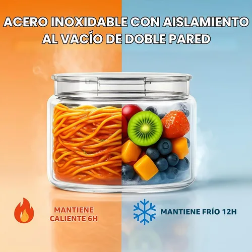 Vista 3 de Termo de sopa de 14.5 onzas para comida caliente para niños, tarro de comida aislado al vacío, termo de sopa sin torsiones para comida caliente