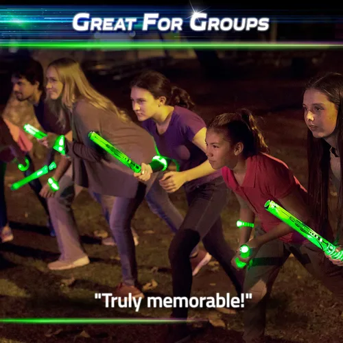 Vista 8 de Starlux Games Glow Battle - Paquete Familiar: Un Emocionante Juego de Espadas Brillantes 2-8 Jugadores, Edad 8+ Juegos Familiares para Niños