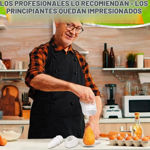 Vista 8 de Arancini Maker - Juego de 2 moldes para fabricar, 5.64 oz/5.65 onzas, plástico (blanco)