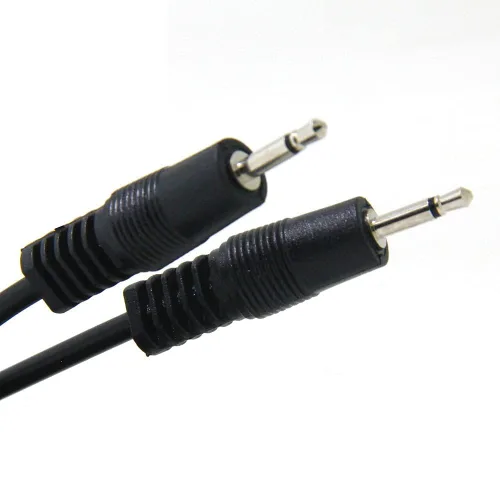 Vista 2 de Ancable Paquete de 2 mini enchufe macho de 0.138 in 1/8 TS a mini enchufe macho cable de audio mono monoaural de 3 pies a 12 V, extensor receptor