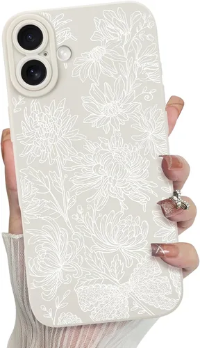 Vista 58 de MZELQ - Carcasa para iPhone 13 Pro Max, diseño de flores, color negro