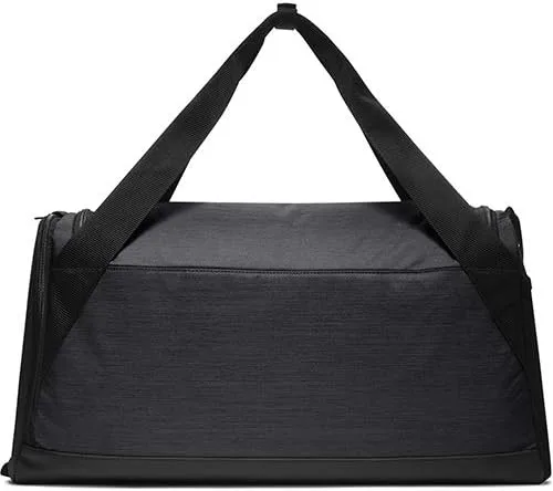 Vista 3 de Nike Brasilia - Bolsa de lona tamaño pequeño color negro y blanco