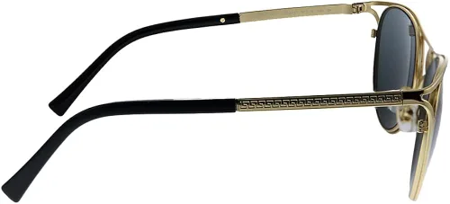 Vista 3 de Versace VE 2237 100287 - Lentes de sol de metal dorado con ojo de gato gris