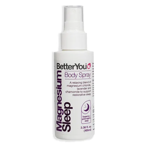 Vista 3 de BetterYou - Juego de dormir de magnesio unisex – 2 piezas de 3.38 oz spray corporal, 35.2 oz sal de baño