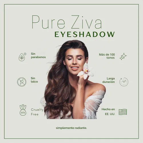 Vista 5 de Pure Ziva Acorn Sombra de Ojos Individual Vegana en Polvo Prensado Marrón Malva Mate; Sin Talco, Parabenos y Libre de Crueldad Bellota Mate