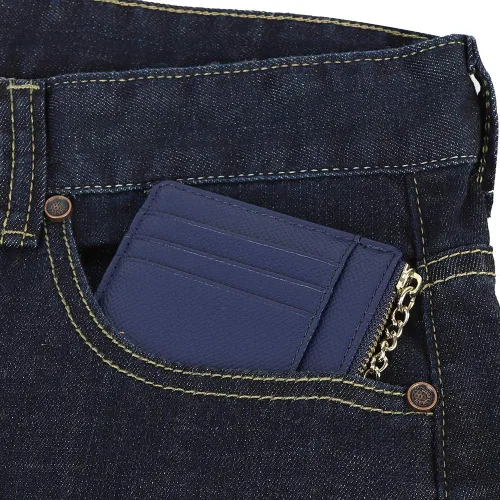 Vista 7 de Cartera minimalista para mujer, 8 tarjetas, monedero, monedero, bolsillo frontal, Casual