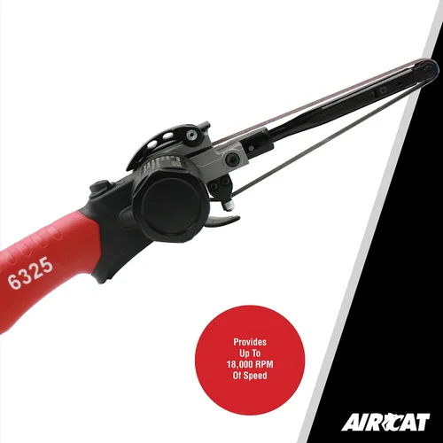 Vista 4 de AIRCAT Herramientas neumáticas 6325: lijadora de banda compuesta de 0.6 HP 1/2" x 18