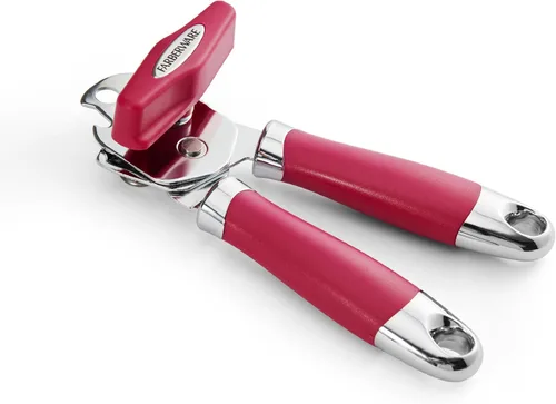 Vista 6 de Farberware Pro2 - Abrelatas manual con abridor de botellas integrado, mango ergonómico, cuchillas afiladas y duraderas, perilla de giro fácil, cielo
