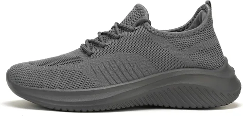 Vista 3 de LCGJR Zapatos de senderismo para hombre, ultraligeros, informales, sin cordones, para entrenamiento, tenis para hombre, malla transpirable, cómoda