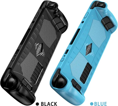 Vista 7 de KANG YU - Funda protectora de silicona suave para Steam Deck, absorción de golpes, antiarañazos, cobertura completa, compatible con Steam Deck