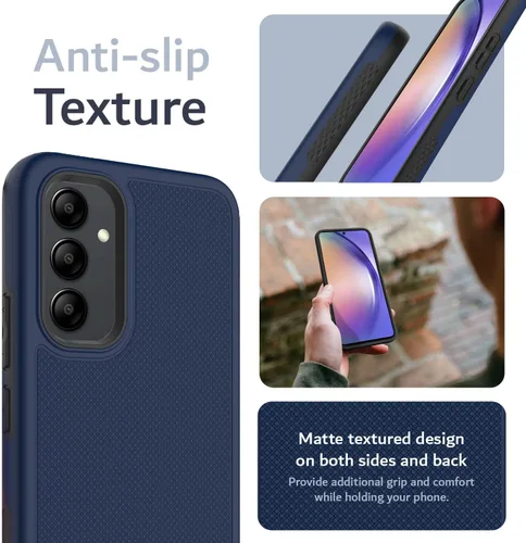 Vista 5 de TUDIA DualShield Grip - Funda protectora para Samsung Galaxy A54 5G (2023), [MergeGrip] de doble capa a prueba de golpes, delgada, de grado militar