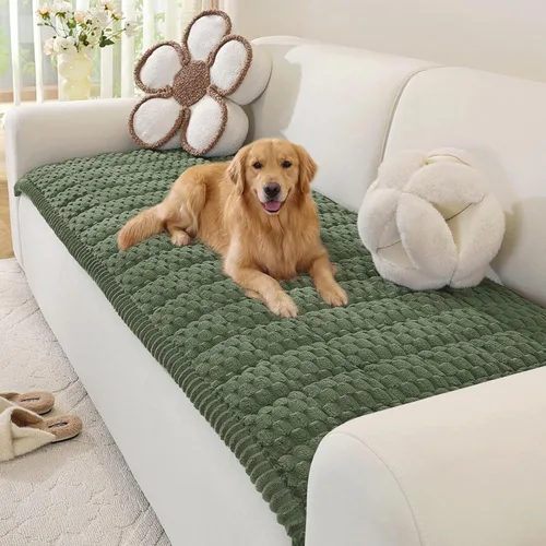 Vista 24 de OstepDecor Funda de sofá para perros, lavable, antideslizante, protector de Azul