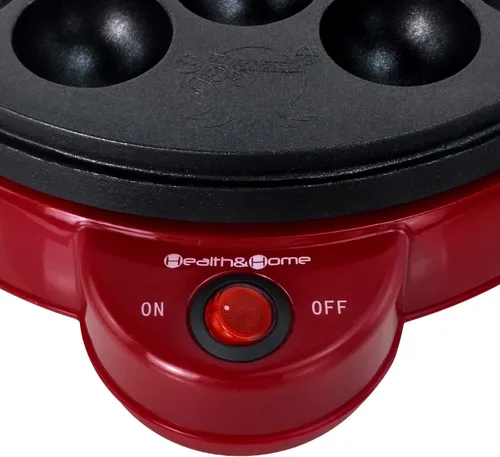 Vista 5 de Health and Home Máquina Eléctrica para Hacer Takoyaki con Herramientas Takoyaki Gratuitas - Moldes Especiales y Novedosos para Pasteles Takoyaki