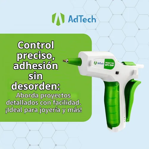 Vista 8 de AdTech Project Pro - Pistola de pegamento caliente inalámbrica recargable – Mini pistola de pegamento incluye 10 barras de pegamento Artistick sin