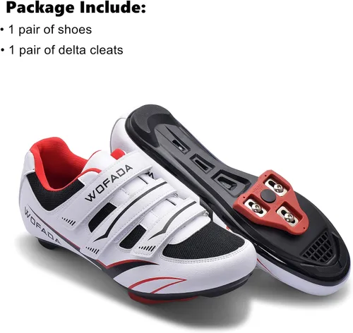 Vista 2 de Zapatos de ciclismo unisex compatibles con pelaton Bike Road Bike Bike Zapatos de ciclismo Peleton para hombre para montar en interiores zapatos