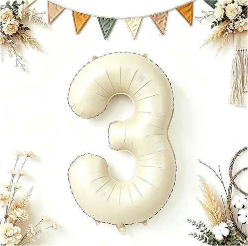Vista 159 de Globos grandes de 40 pulgadas de números del 0 al 9, globos numéricos para decoración de fiesta de cumpleaños, globos de helio de aluminio