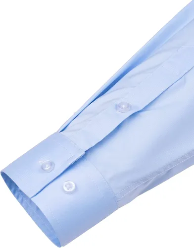 Vista 5 de J.VER Men's Dress Shirts Solid Long Sleeve Stretch Wrinkle-Free Formal Shirt Business Casual Button Down Shirts