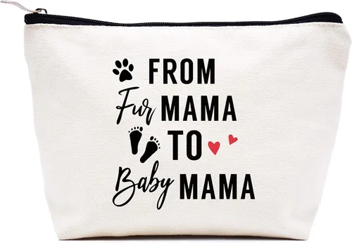 Vista 123 de LIBIHUA Bolsa de maquillaje para mujer, bolsa de cosméticos regalos para ella, bolsa de viaje femenina, Beige, 1 en mi era de Lacrosse Mom