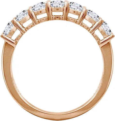 Vista 2 de Tienda Collection Sterling Silver 7-Stone Ring made with Infinite Elements Cubic Zirconia