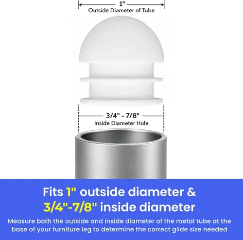 Vista 2 de Protectores de suelo para patas de silla de bola de calibre múltiple