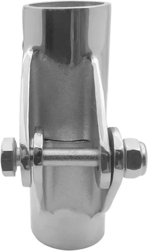 Vista 7 de Conector giratorio plegable de acero inoxidable 316 resistente para tubo de barandilla de mano de barco de 7/8 pulgadas o 1 pulgada