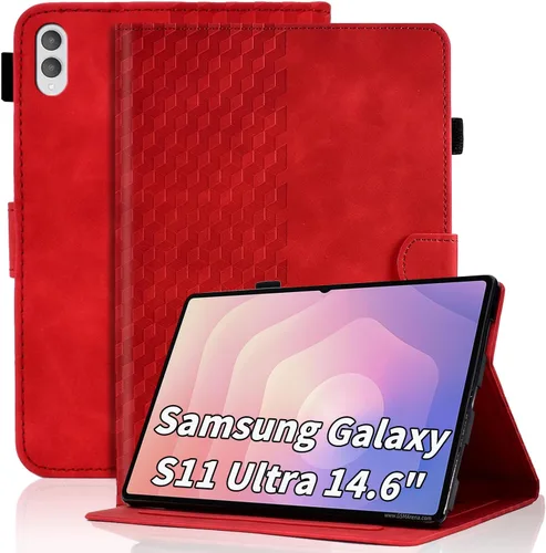 Vista 82 de Funda para Samsung Galaxy Tab S6 Lite 2024/2022/2020 de 10.4 pulgadas SM-P620/P625/P610/P613/P615/P619 de piel sintética, funda magnética con Negro