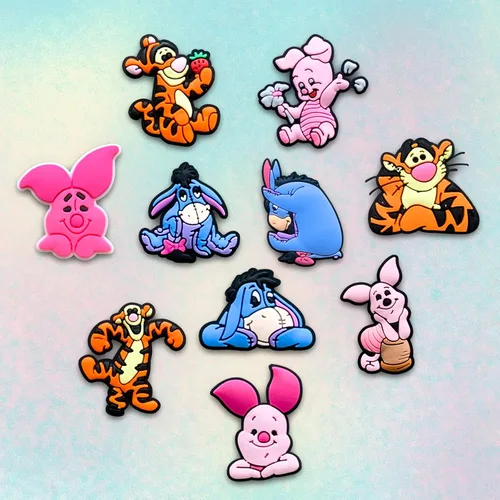 Vista 3 de 25 40 dijes de dibujos animados para zapatos de cocodrilo, sandalias, pulseras, zapatos de agua, bonitos dijes de decoración de zapatos para niños