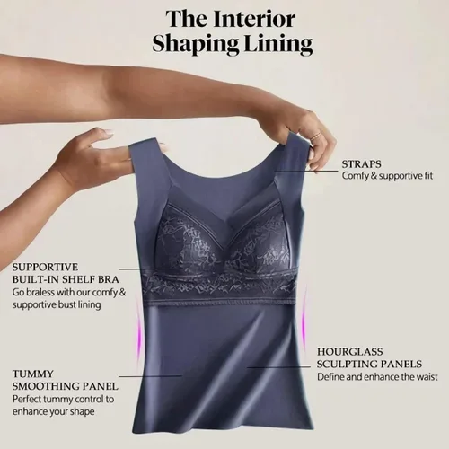 Vista 5 de 2023 - Nuevo brasier integrado 2 en 1, ropa interior térmica, alta elasticidad, brasier integrado para mujer