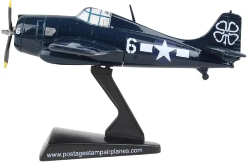 Vista 4 de Daron Sello postal PS5351-3 F4F Wildcat USN USS Petrof Bat #6 1/87 Escala Diecast Display Modelo con soporte