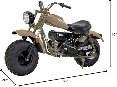 Vista 10 de Massimo Motor Warrior200 196CC Motor Super Size Mini Moto Trail Bike MX Street para niños y adultos Neumáticos anchos Motocicleta Powersport