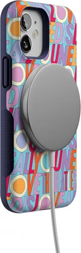 Vista 6 de Casely Funda para iPhone 12 Mini Todo lo que necesitas es amor Beatles Compatible con MagSafe Diseño protector audaz