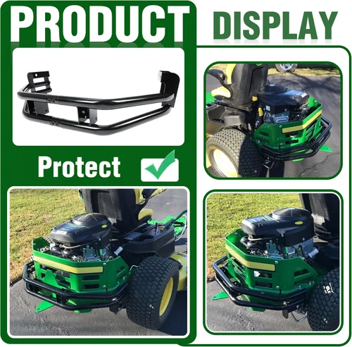 Vista 4 de ECOTRIC Barra de parachoques trasero y kit de enganche para cortacéspedes de giro cero compatibles con John Deere Z235 Z255 Z335E Z335M Z345M Z345R